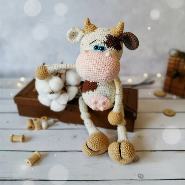 Crochet pattern funny cow