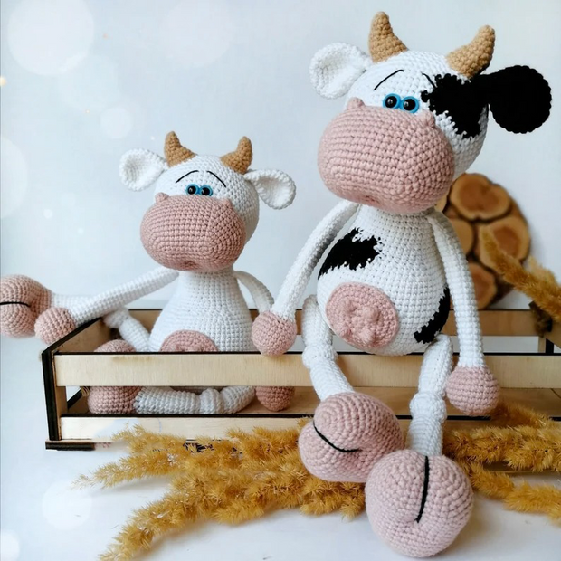 Crochet pattern funny cow