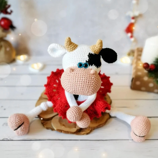 Crochet pattern funny cow