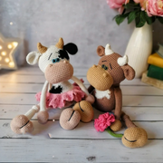 Crochet pattern funny cow