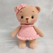 Rosie the ballerina bear Crochet Pattern