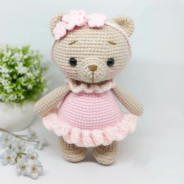 Rosie the ballerina bear Crochet Pattern