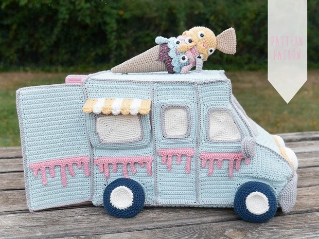 Ice cream truck crochet pattern