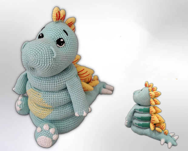 Dino stacking toy crochet pattern stegosaurus