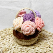 Crochet Pattern  Flower Basket and Flowers