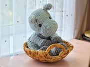 Hippo Baby Security Blanket crochet pattern