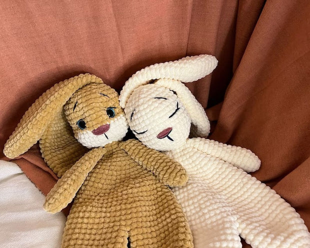 Rabbit Security Blanket Toy crochet pattern