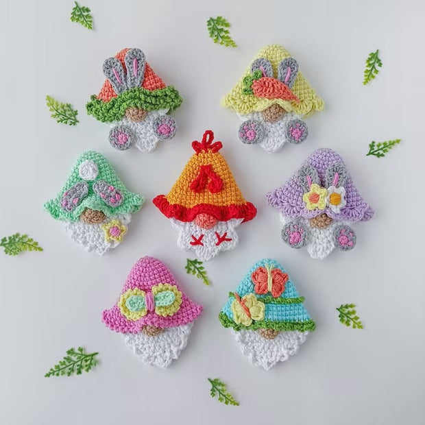 Set of 7 Quick Easter gnomes crochet pattern