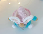 Easter crochet bunny gnome with basket pattern