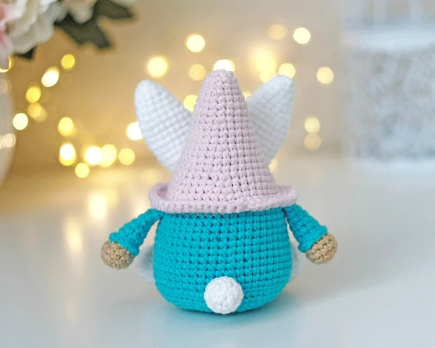 Easter crochet bunny gnome with basket pattern