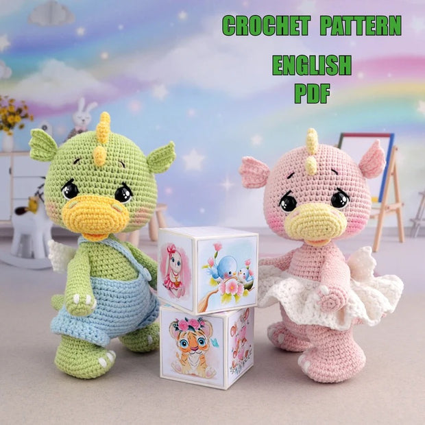 Сrochet pattern baby dragons