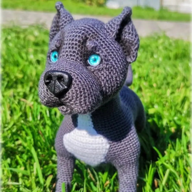 Pit Bull Crochet Pattern, Realistic Dog Amigurumi