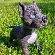 Pit Bull Crochet Pattern, Realistic Dog Amigurumi