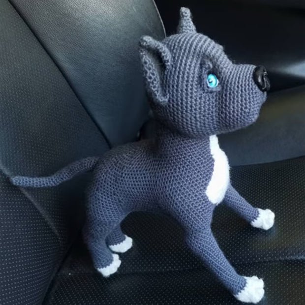 Pit Bull Crochet Pattern, Realistic Dog Amigurumi