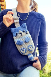 Cell phone bag cat Crochet Pattern