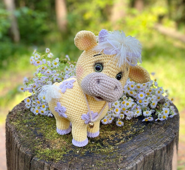 Flower Cow Crochet Pattern