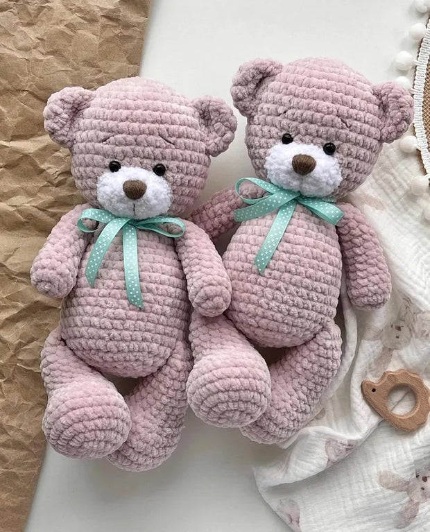 Crochet pattern amigurumi bear in English pdf manual.