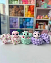 Crochet Hatching Baby Dragons and Eggs Pattern