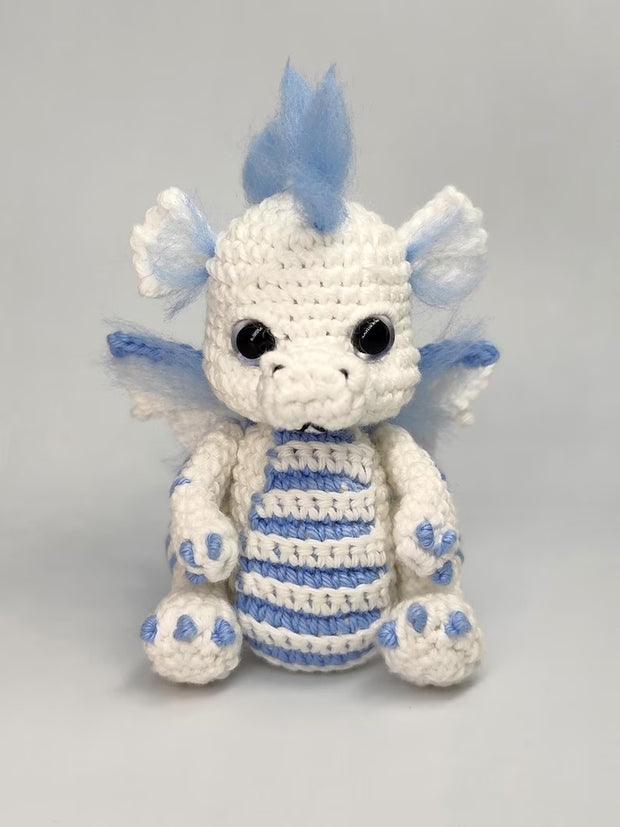Elemental baby dragons crochet pattern, 4in1