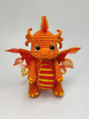 Elemental baby dragons crochet pattern, 4in1