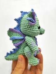 Elemental baby dragons crochet pattern, 4in1