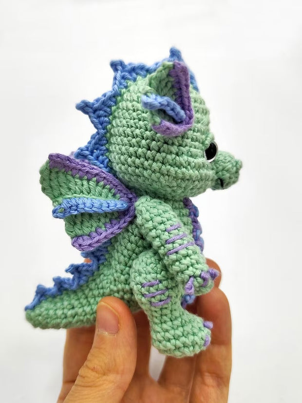 Elemental baby dragons crochet pattern, 4in1