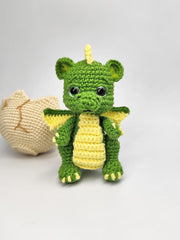 Elemental baby dragons crochet pattern, 4in1