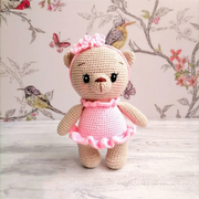 Rosie the ballerina bear Crochet Pattern