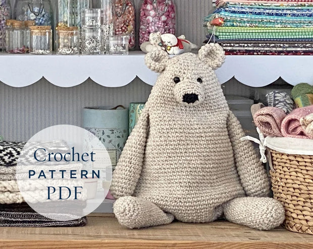 crochet pattern, Chunky Benji The Bear