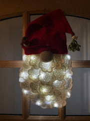 Crochet Christmas, festive, gonk, gnome, wreath pattern