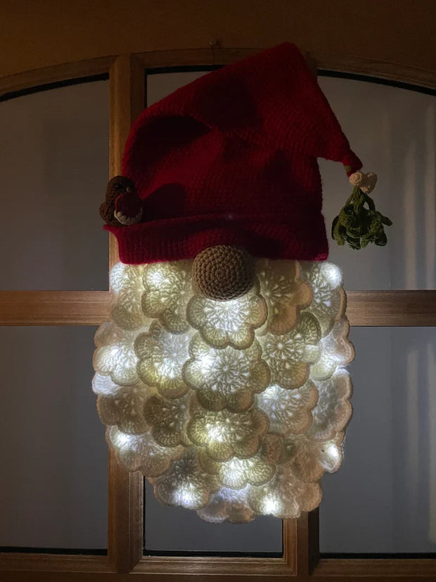 Crochet Christmas, festive, gonk, gnome, wreath pattern