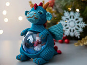 Amigurumi Christmas dragon