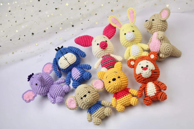 Crochet Pattern 8in1- Bundle Winnie the POOH and friends