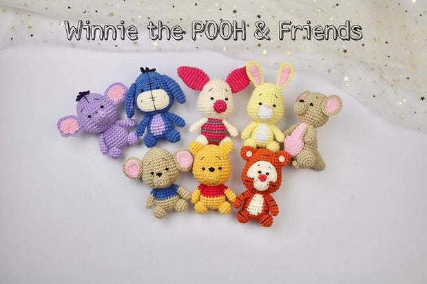 Crochet Pattern 8in1- Bundle Winnie the POOH and friends