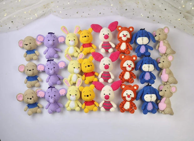 Crochet Pattern 8in1- Bundle Winnie the POOH and friends