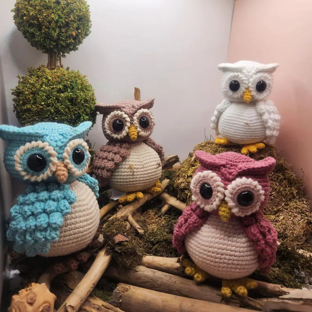 Rotating Head Owl Amigurumi crochet pattern