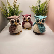 Rotating Head Owl Amigurumi crochet pattern