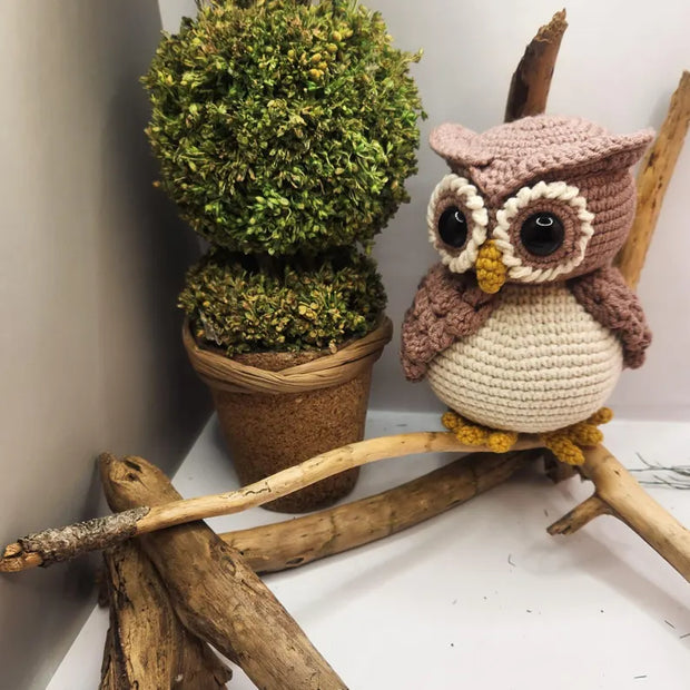 Rotating Head Owl Amigurumi crochet pattern
