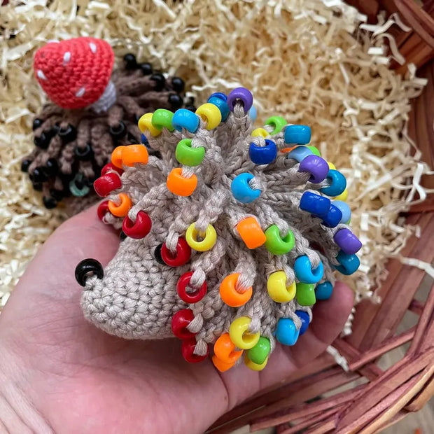 Crochet Hedgehog Sensory Toy Pattern
