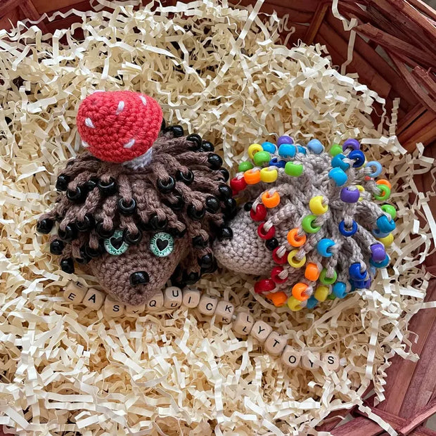 Crochet Hedgehog Sensory Toy Pattern
