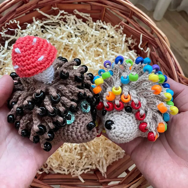 Crochet Hedgehog Sensory Toy Pattern