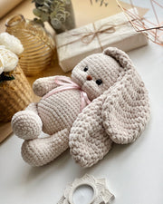 Crochet pattern plush bunny