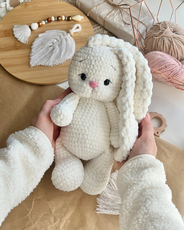 Crochet pattern plush bunny