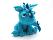 amigurumi crochet pattern, dragon