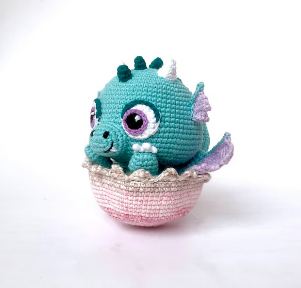 Reversible Baby Dragon Amigurumi Pattern