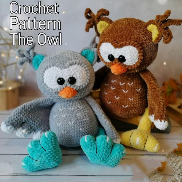 Crochet pattern cute Owl