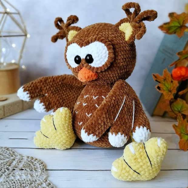 Crochet pattern cute Owl