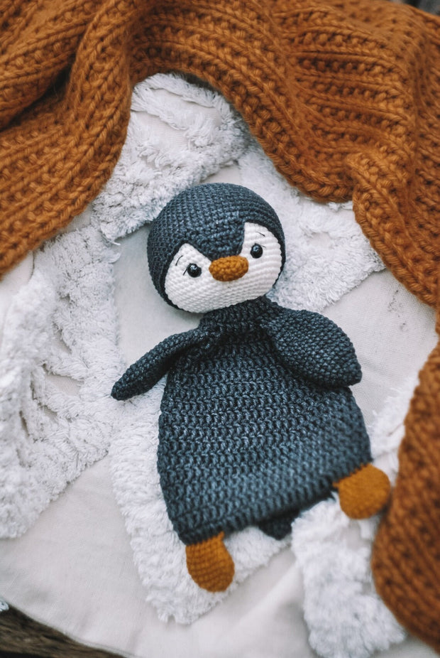 Penguin lovey blanket. The playful security blanket