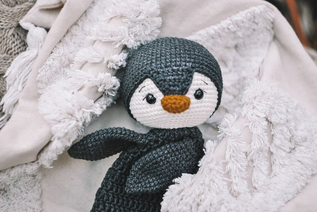 Penguin lovey blanket. The playful security blanket