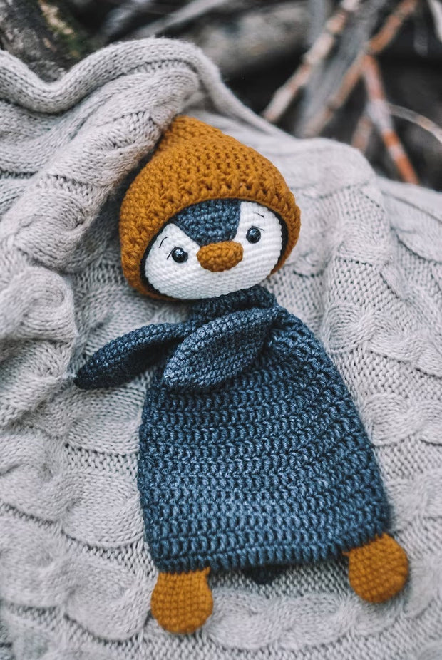 Penguin lovey blanket. The playful security blanket